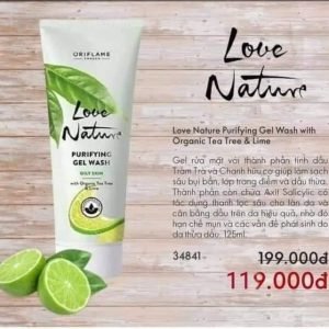 34841 Love Nature Purifying Gel Wash with Organic Tea Tree & Lime