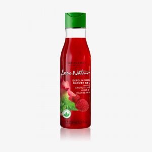 32602 41493 LOVE NATURE Love Nature Exfoliating Shower Gel Energising Mint & Raspberry