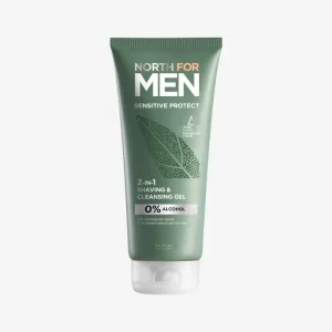 44378 GEL RỬA MẶT & CẠO RÂU 2 TRONG 1 NORTH FOR MEN SENSITIVE PROTECT 2-IN-1 SHAVING & CLEANSING GEL. 200ml