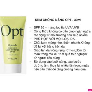 45292 KEM CHỐNG NẮNG OPT OPTIMALS DAILY GLOW MULTI-PROTECTOR SPF 50.  30 ml.